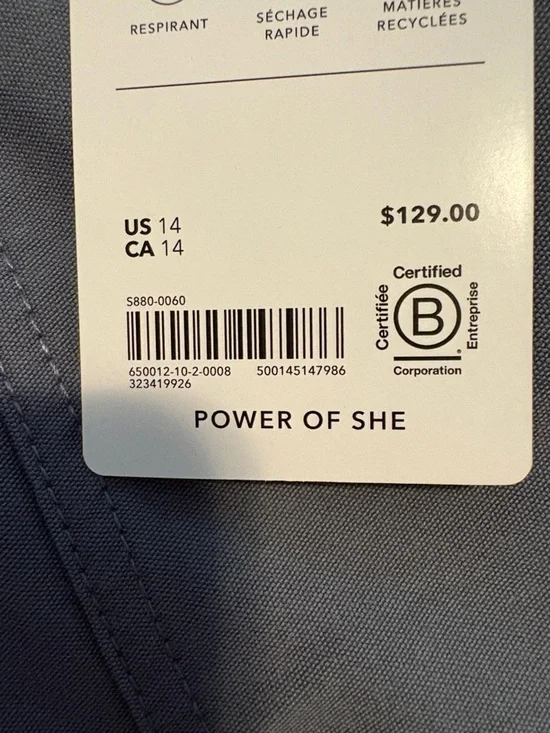 Athleta Skyline High Rise Barrel Leg Pant in Slate - 14 - NWT - Picture 5 of 5